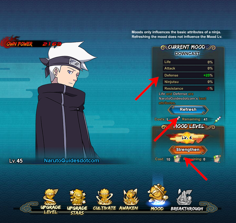 Naruto Online Guide To Mood System Naruto Online